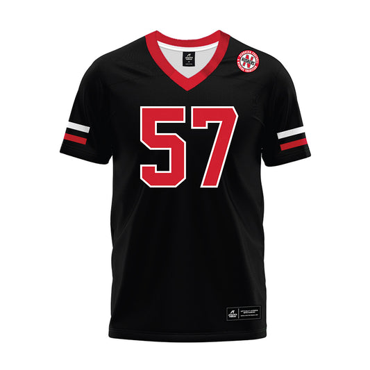 Nebraska - NCAA Football : Ethan Piper - Black Premium Football Jersey-0