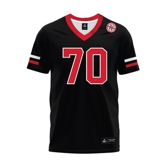 Nebraska - NCAA Football : Nolan Fennessy - Black Premium Football Jersey-0