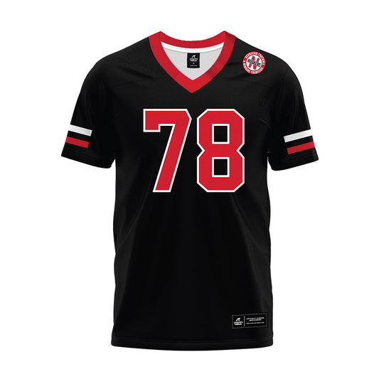 Nebraska - NCAA Football : Jacob Brandl - Black Premium Football Jersey-0