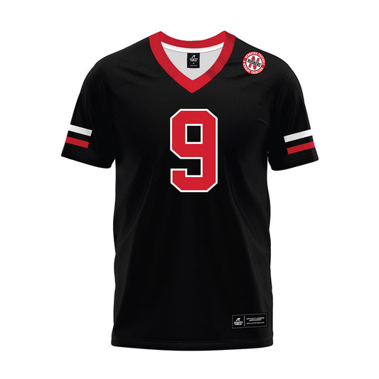 Nebraska - NCAA Football : Vincent Shavers - Black Premium Football Jersey-0