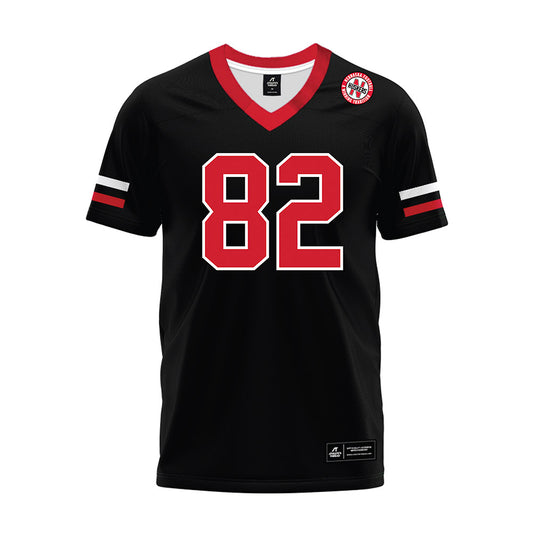 Nebraska - NCAA Football : Eric Ingwerson - Black Premium Football Jersey-0