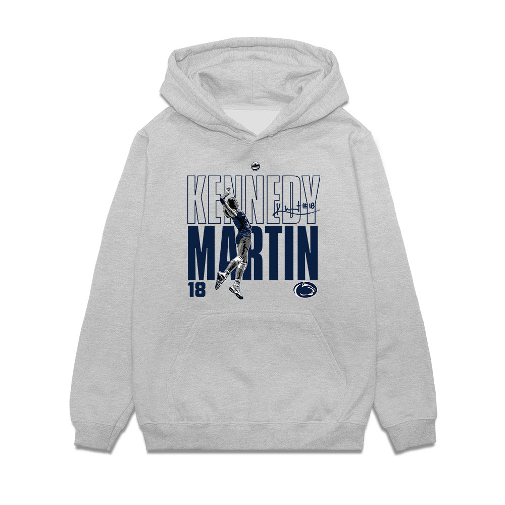 Penn State - NCAA Women's Volleyball : Kennedy Martin - Graphic Tee Premium Hooded Sweatshirt-0