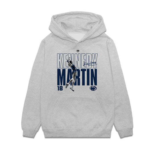 Penn State - NCAA Women's Volleyball : Kennedy Martin - Graphic Tee Premium Hooded Sweatshirt-0