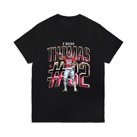Oklahoma - NCAA Football : R Mason Thomas - Caricature Comfort Colors T-Shirt-0