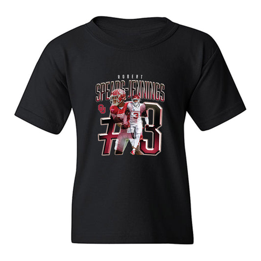 Oklahoma - NCAA Football : Robert Spears-Jennings - Caricature Youth T-Shirt-0