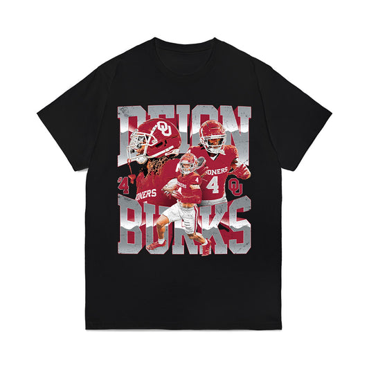 Oklahoma - NCAA Football : Deion Burks - Caricature Comfort Colors T-Shirt-0