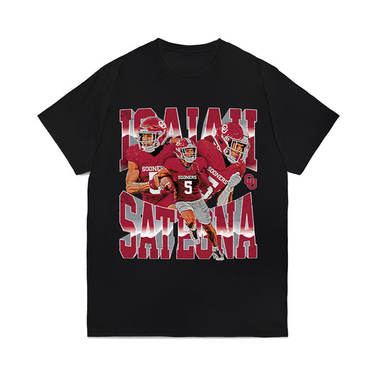 Oklahoma - NCAA Football : Isaiah Sategna - Caricature Comfort Colors T-Shirt-0