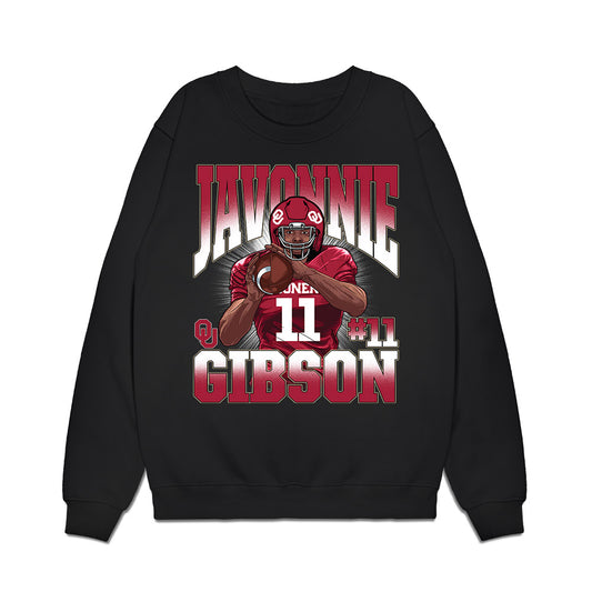 Oklahoma - NCAA Football : javonnie gibson - Caricature Premium Crewneck Sweatshirt-0