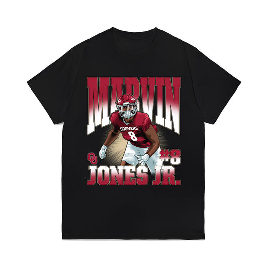 Oklahoma - NCAA Football : Marvin Jones Jr. - Caricature Comfort Colors T-Shirt-0