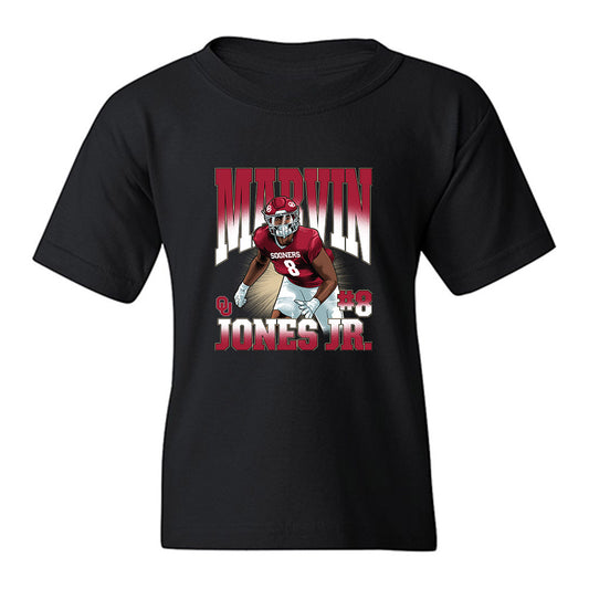 Oklahoma - NCAA Football : Marvin Jones Jr. - Caricature Youth T-Shirt-0