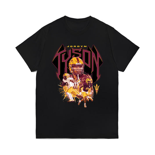 Arizona State - NCAA Football : Jordyn Tyson - Caricature Comfort Colors T-Shirt-0