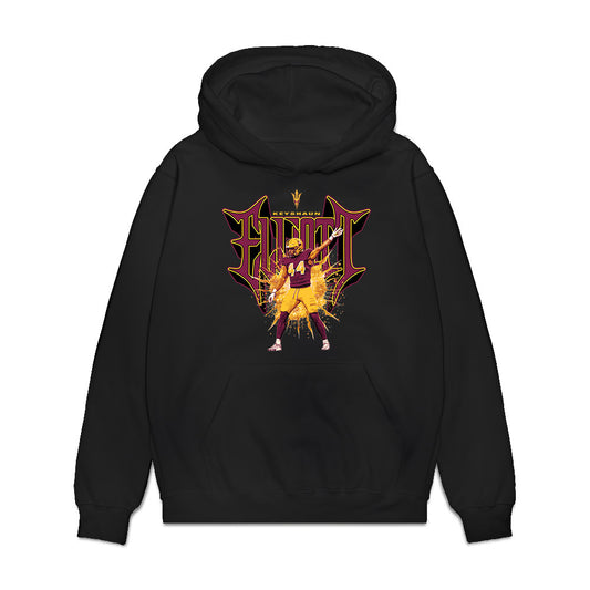 Arizona State - NCAA Football : Keyshaun Elliott - Caricature Premium Hooded Sweatshirt-0