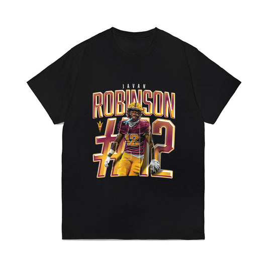 Arizona State - NCAA Football : Javan Robinson - Caricature Comfort Colors T-Shirt-0