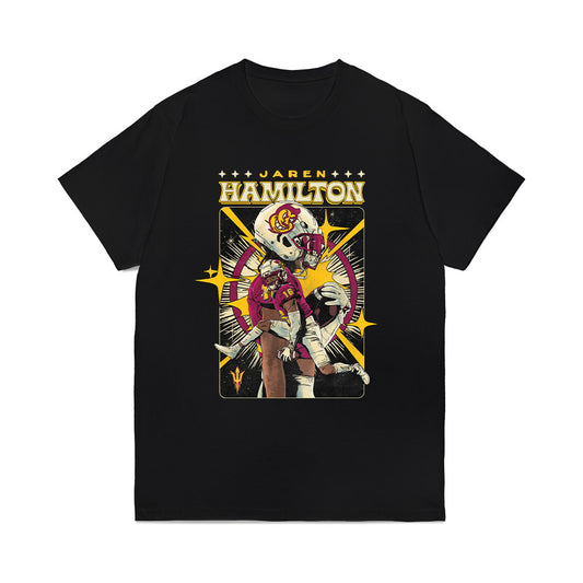 Arizona State - NCAA Football : Jaren Hamilton - Caricature Comfort Colors T-Shirt-0