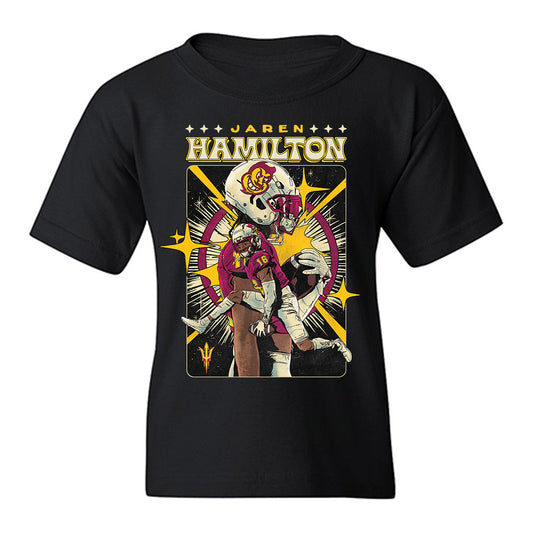 Arizona State - NCAA Football : Jaren Hamilton - Caricature Youth T-Shirt-0