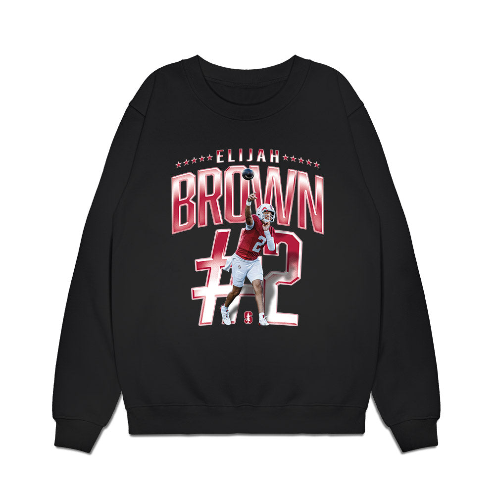 Stanford - NCAA Football : Elijah Brown - Collage Premium Crewneck Sweatshirt-0