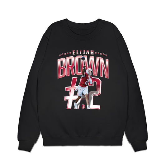 Stanford - NCAA Football : Elijah Brown - Collage Premium Crewneck Sweatshirt-0