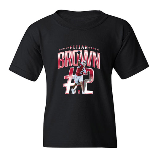 Stanford - NCAA Football : Elijah Brown - Collage Youth T-Shirt-0