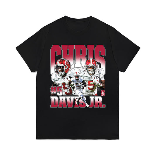 Stanford - NCAA Football : Chris Davis Jr. - Collage Comfort Colors T-Shirt-0