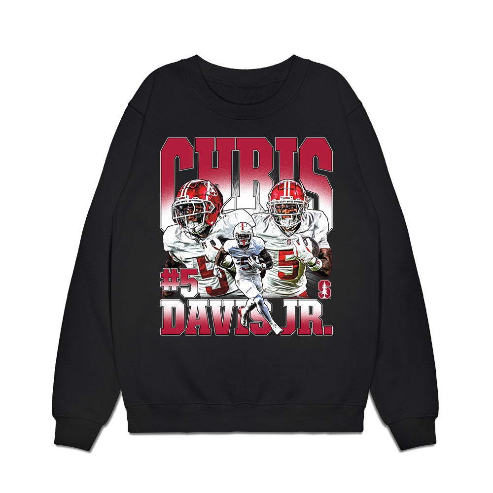 Stanford - NCAA Football : Chris Davis Jr. - Collage Premium Crewneck Sweatshirt-0