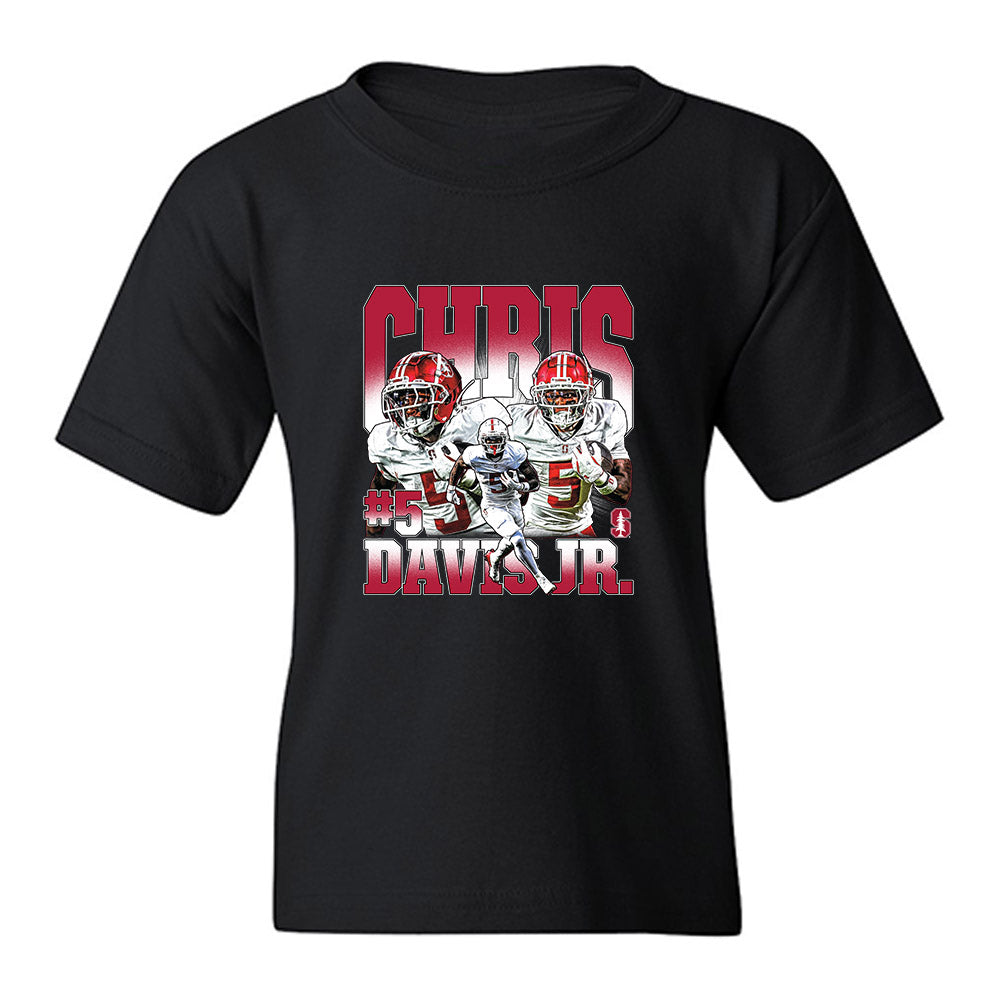 Stanford - NCAA Football : Chris Davis Jr. - Collage Youth T-Shirt-0