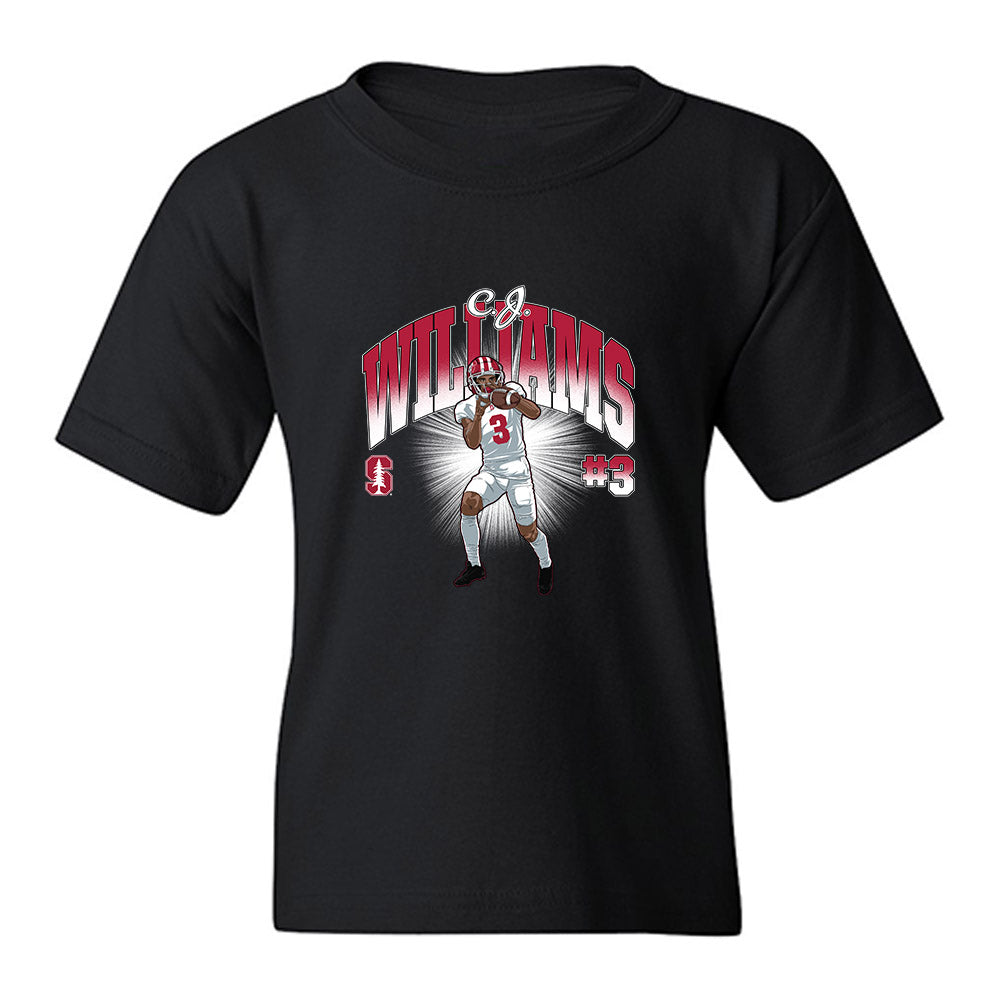Stanford - NCAA Football : CJ Williams - Collage Youth T-Shirt-0
