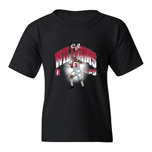 Stanford - NCAA Football : CJ Williams - Collage Youth T-Shirt-0