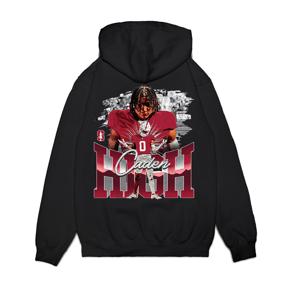 Stanford - NCAA Football : Caden High - Collage Premium Hooded Sweatshirt-1