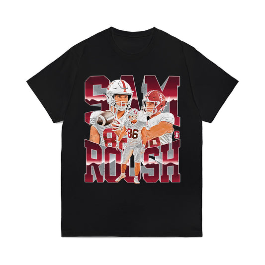 Stanford - NCAA Football : Sam Roush - Collage Comfort Colors T-Shirt-0