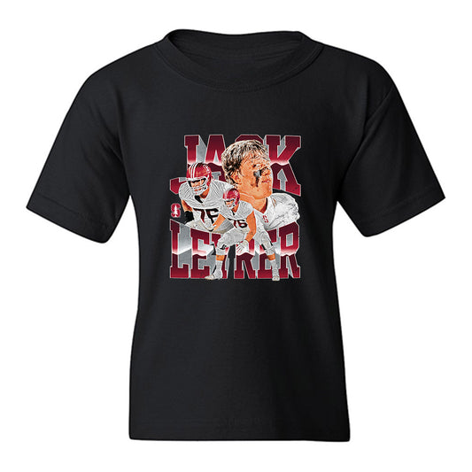 Stanford - NCAA Football : Jack Leyrer - Collage Youth T-Shirt-0