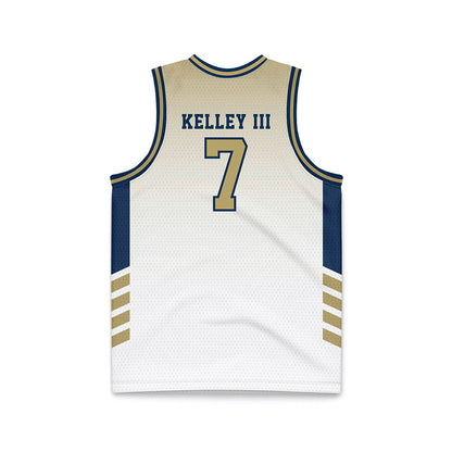 Georgia Tech - NCAA Men's Basketball : Chas Kelley III - White Basketball Jersey-1