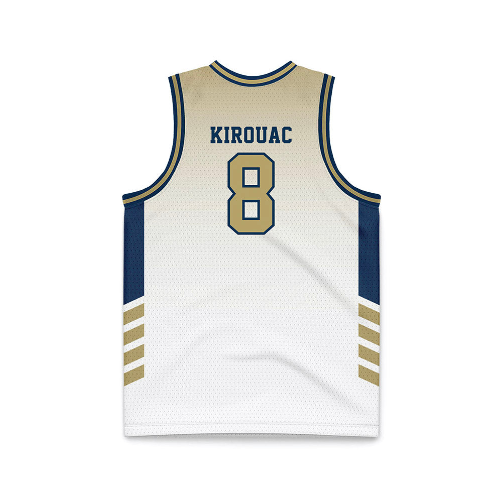 Georgia Tech - NCAA Men's Basketball : Cole Kirouac - White Basketball Jersey-1