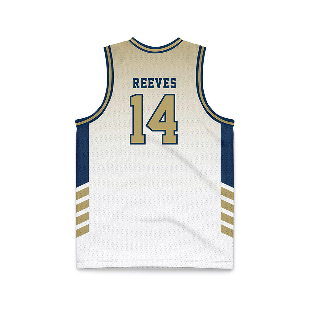 Georgia Tech - NCAA Men's Basketball : Kowacie Reeves - White Basketball Jersey-1