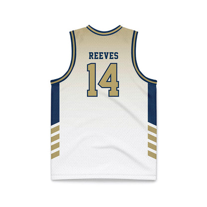 Georgia Tech - NCAA Men's Basketball : Kowacie Reeves - White Basketball Jersey-1