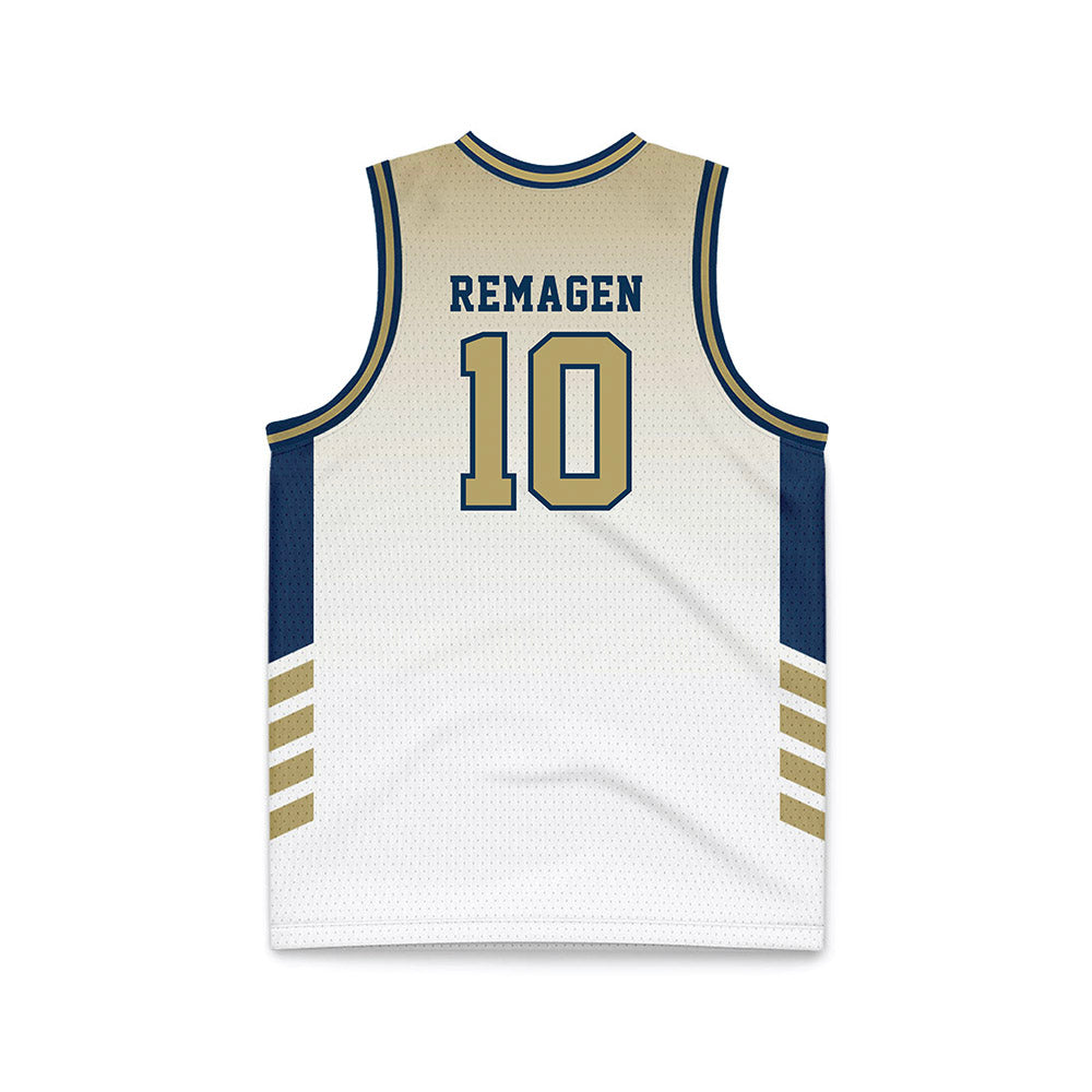 Georgia Tech - NCAA Men's Basketball : Davi Remagen - White Basketball Jersey-1