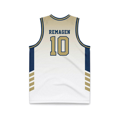 Georgia Tech - NCAA Men's Basketball : Davi Remagen - White Basketball Jersey-1
