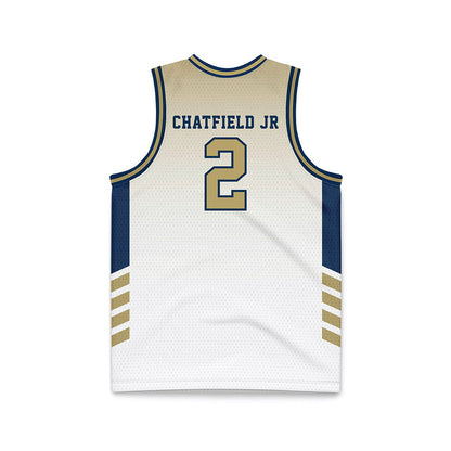 Georgia Tech - NCAA Men's Basketball : Eric Chatfield Jr - White Basketball Jersey-1