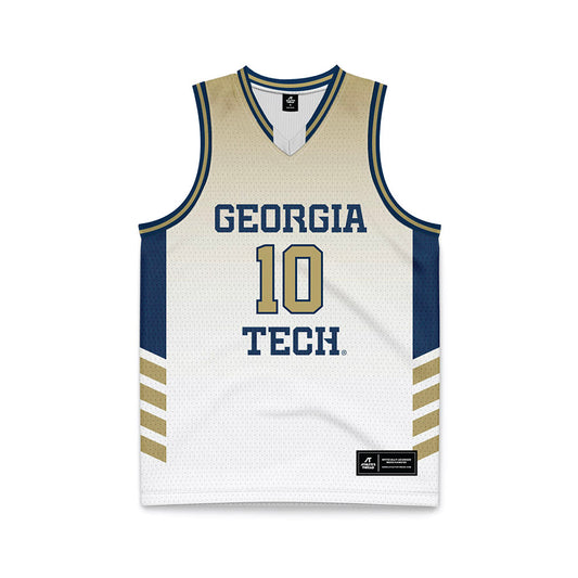 Georgia Tech - NCAA Men's Basketball : Davi Remagen - White Basketball Jersey-0