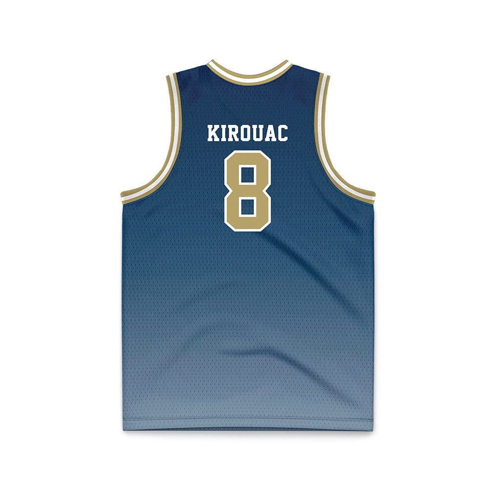 Georgia Tech - NCAA Men's Basketball : Cole Kirouac - Navy Basketball Jersey-1