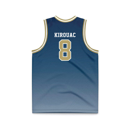 Georgia Tech - NCAA Men's Basketball : Cole Kirouac - Navy Basketball Jersey-1
