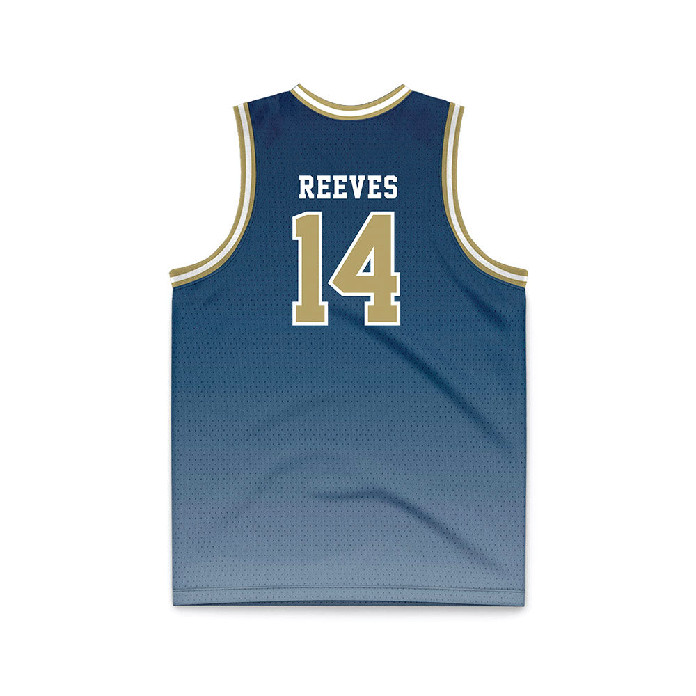 Georgia Tech - NCAA Men's Basketball : Kowacie Reeves - Navy Basketball Jersey-1