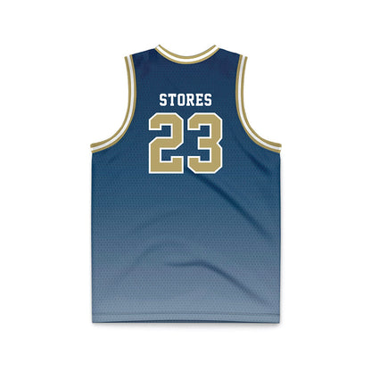 Georgia Tech - NCAA Men's Basketball : Brandon Stores - Navy Basketball Jersey-1