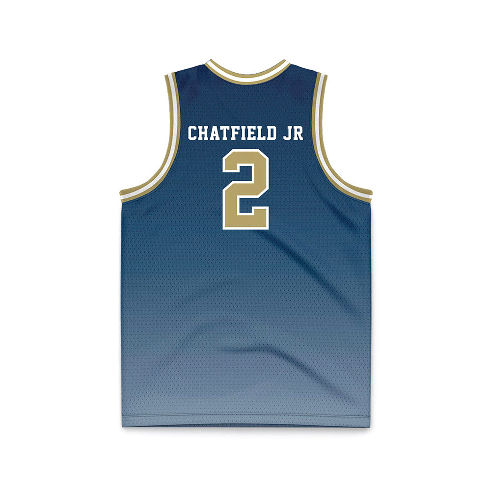 Georgia Tech - NCAA Men's Basketball : Eric Chatfield Jr - Navy Basketball Jersey-1