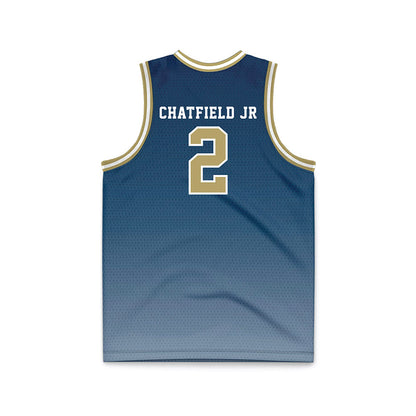 Georgia Tech - NCAA Men's Basketball : Eric Chatfield Jr - Navy Basketball Jersey-1