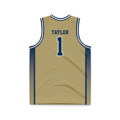 Georgia Tech - NCAA Women's Basketball : McKayla Taylor - Gold Basketball Jersey-1