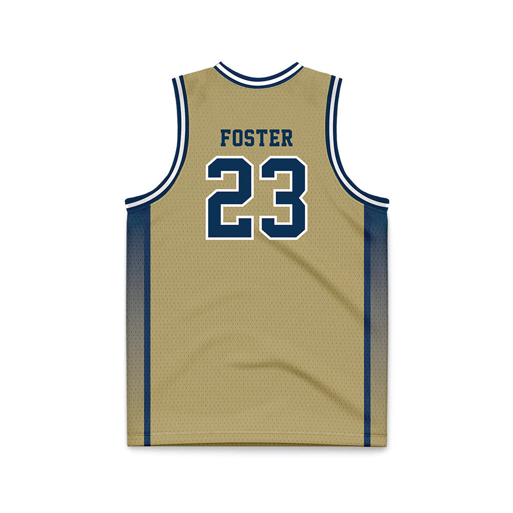 Georgia Tech - NCAA Women's Basketball : La'Nya Foster - Gold Basketball Jersey-1