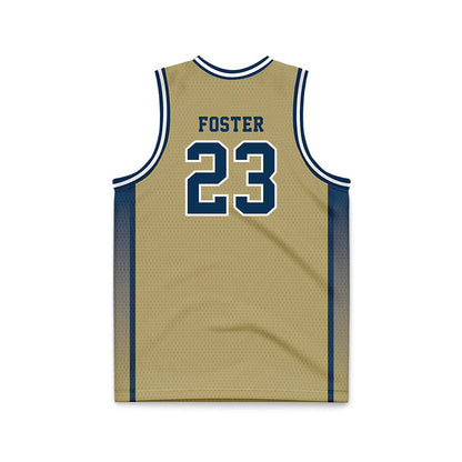 Georgia Tech - NCAA Women's Basketball : La'Nya Foster - Gold Basketball Jersey-1
