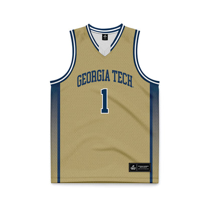 Georgia Tech - NCAA Women's Basketball : McKayla Taylor - Gold Basketball Jersey-0