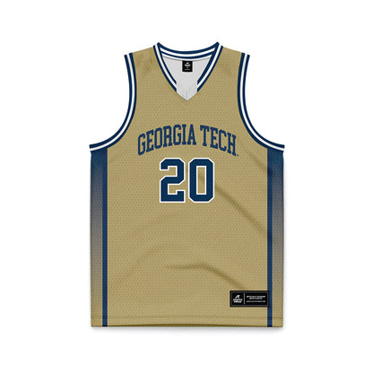 Georgia Tech - NCAA Women's Basketball : Ariadna Termis - Gold Basketball Jersey-0