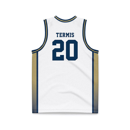 Georgia Tech - NCAA Women's Basketball : Ariadna Termis - White Basketball Jersey-1
